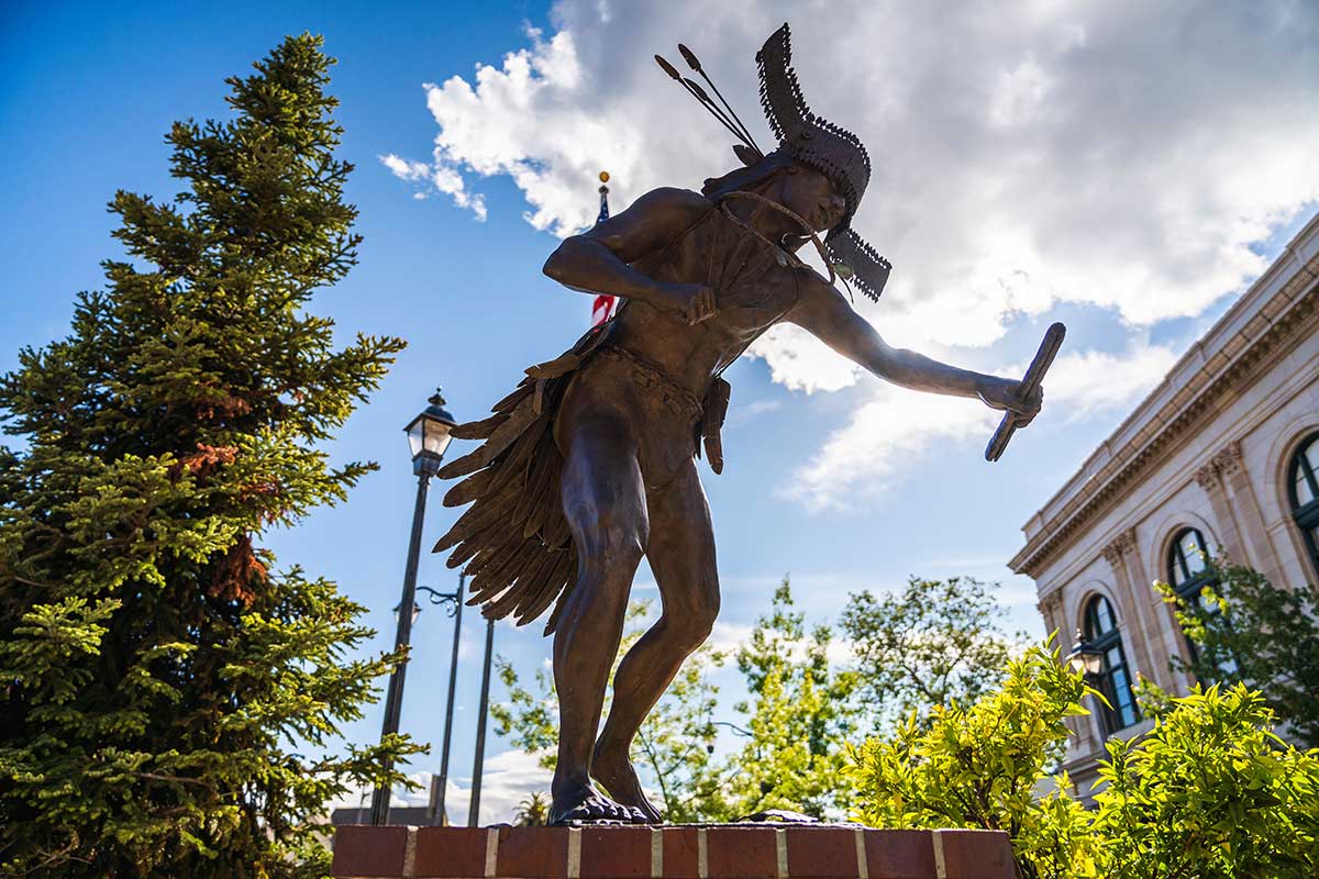 Image of Nisenan Dancer, a sculpture by Douglas Van Howd.