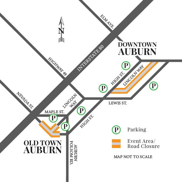 Auburn Co-op Parking Map