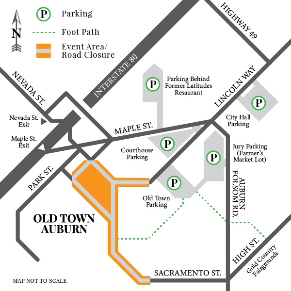 Auburn Co-op Parking Map